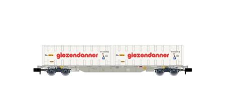 Arnold HN6444, N, HUPAC Containerwagen CTW Sgnss, 4-achsig, mit 2x30' Bulk-Container „Giezendanner“