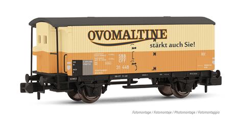 Arnold HN6451, N, SBB Kühlwagen „Ovomaltine“, 2-achsig, Ep. III