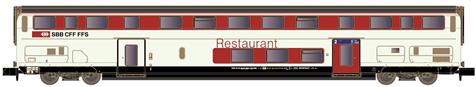 Hobbytrain H25124, Spur N, SBB IC2020 Dosto-Wagen, Restaurant, Refit