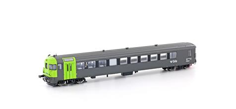 Hobbytrain H23942, Spur N, BLS Autoverladewagen Steuerwagen BDt grau/grün