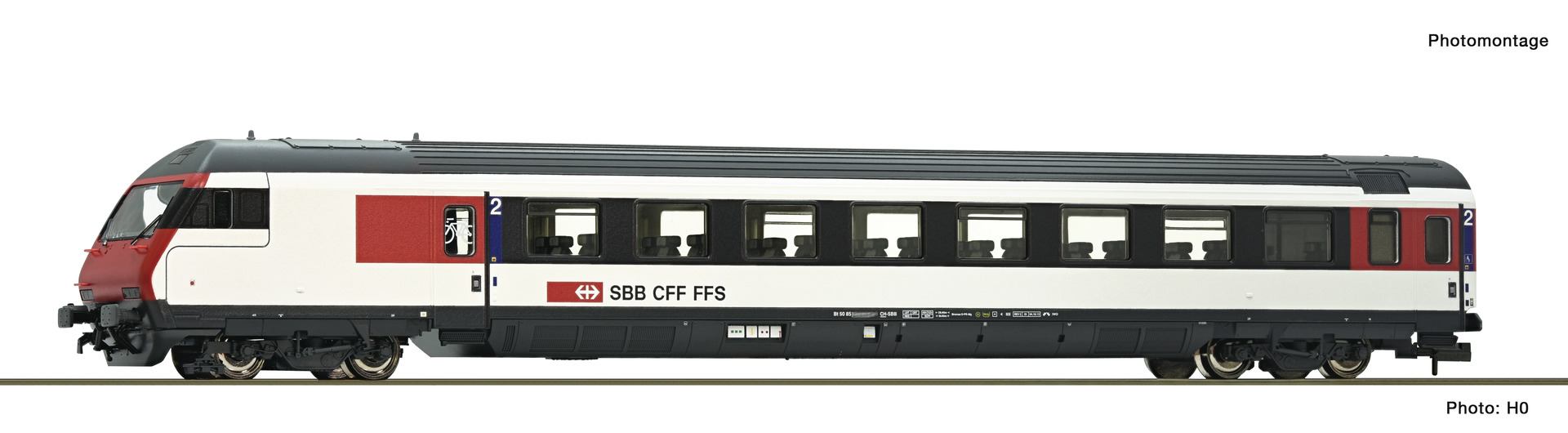 Fleischmann N 890324, SBB Steuerwagen, Bt, 2. Klasse, Typ EW IV