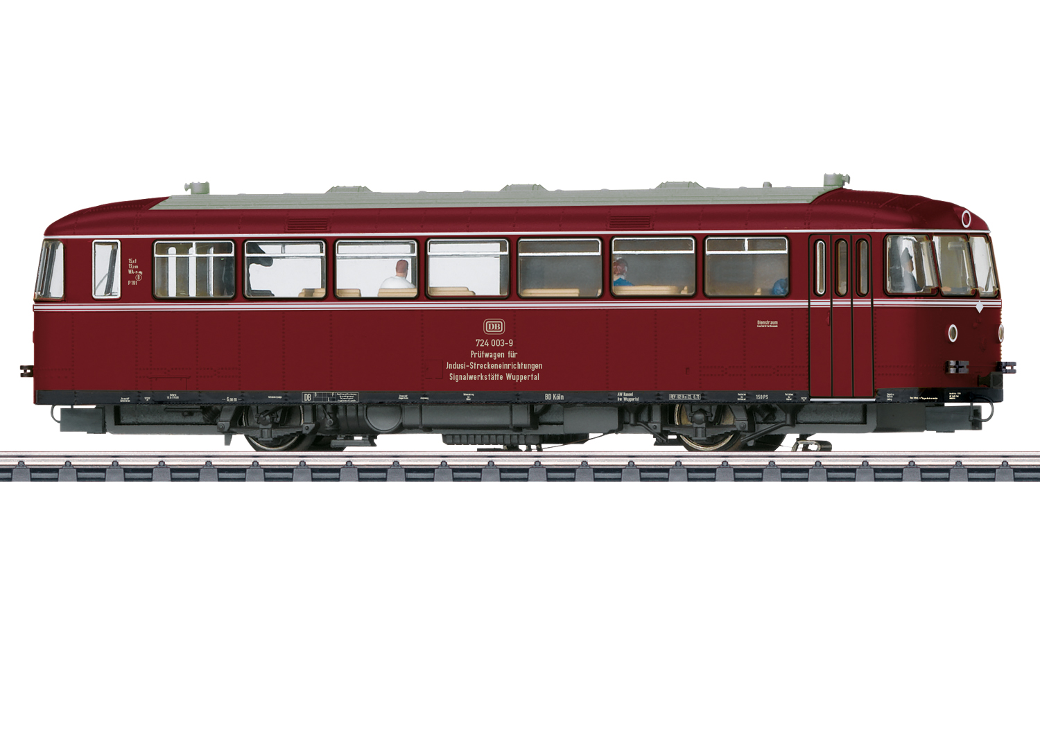 Märklin H0 39958, DB, Indusi-Messwagen, Baureihe 724 (ehemaliger VT 95.9), 003-9, Ep. IV, purpurrot