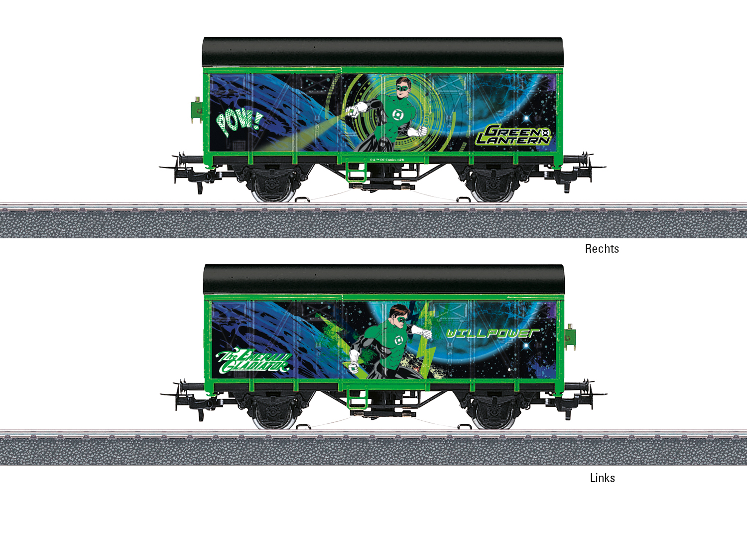 Märklin H0 Start up 44830, Gedeckter Güterwagen „Green Lantern“
