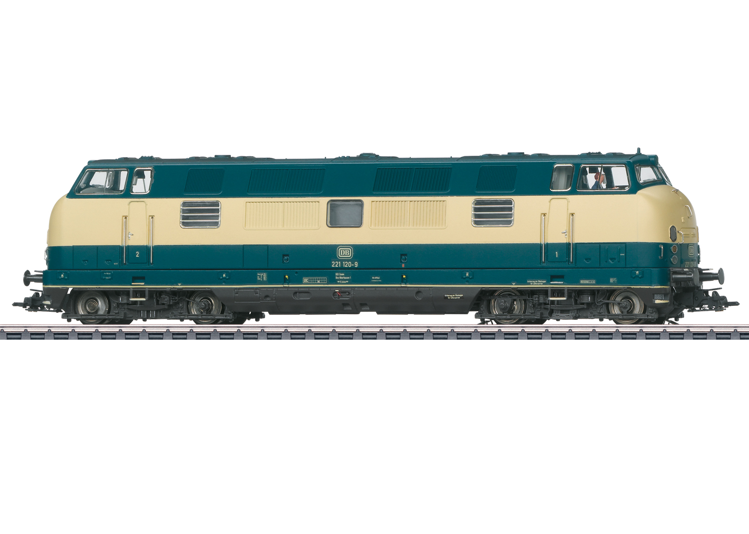 Märklin 37824, DB BR 221 120-9, schwere Diesellokomotive, Ep. IV, digital m. Sound (mfx)