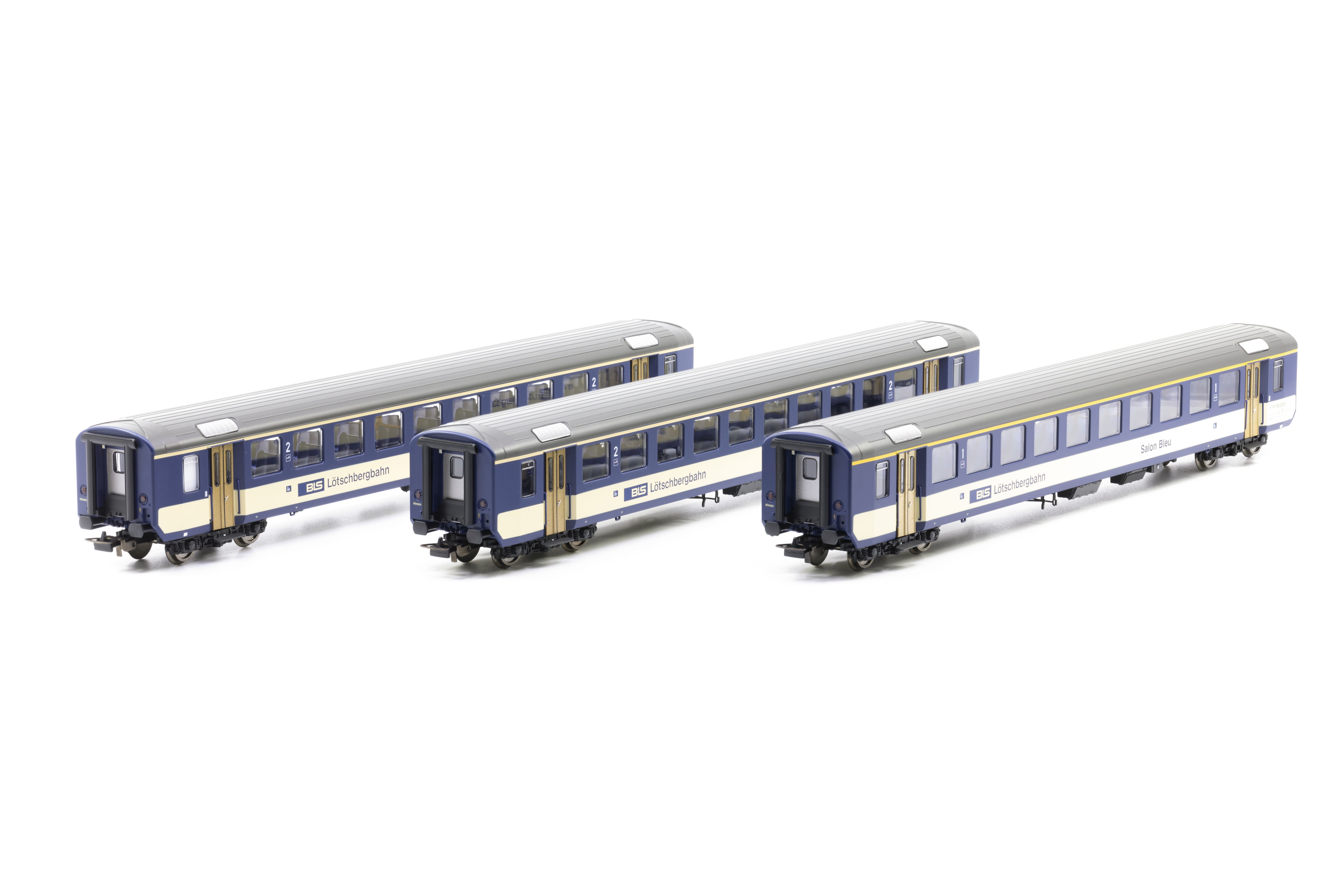Piko 96092, BLS EWI, 3-teilig, 1xA und 2x B, „Train Bleu“, Ep. IV, AC
