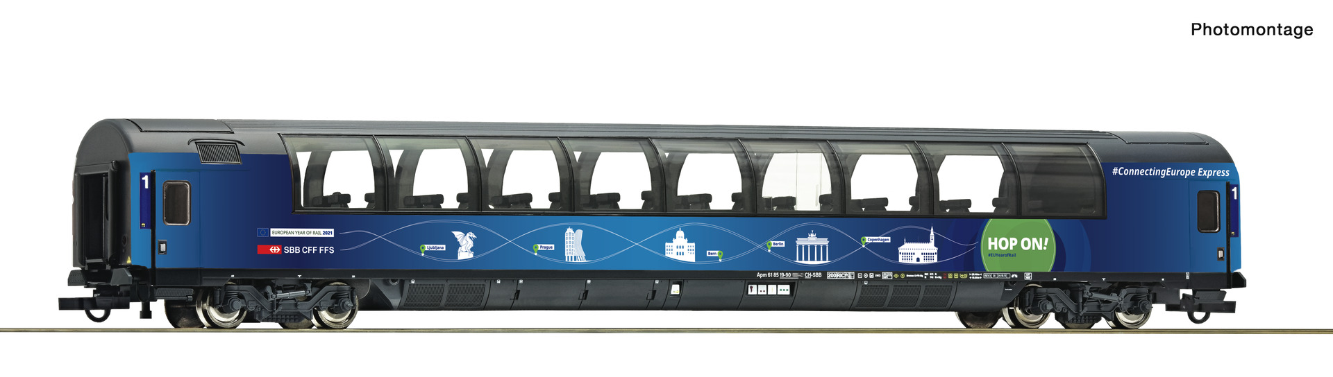 Roco 6200015, SBB Panoramawagen „Connecting Europe Express“