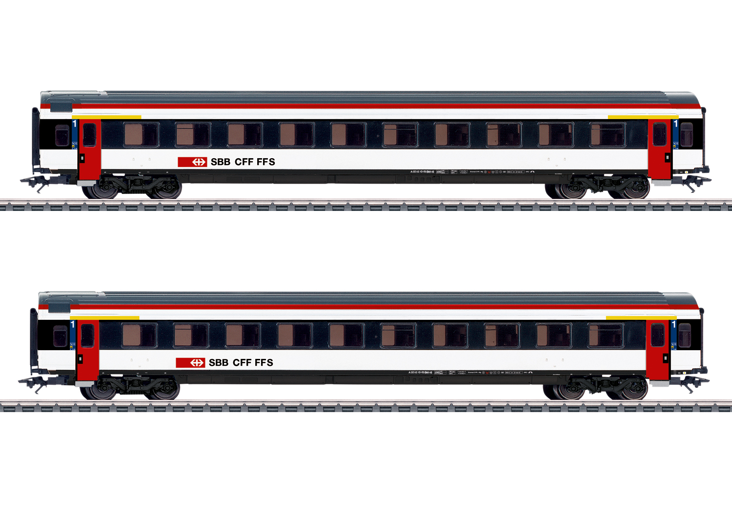 Märklin 42154, SBB Schnellzugwagen-Set, EW IV, Ep. VI, 2-teilig (2x 1. Klasse)