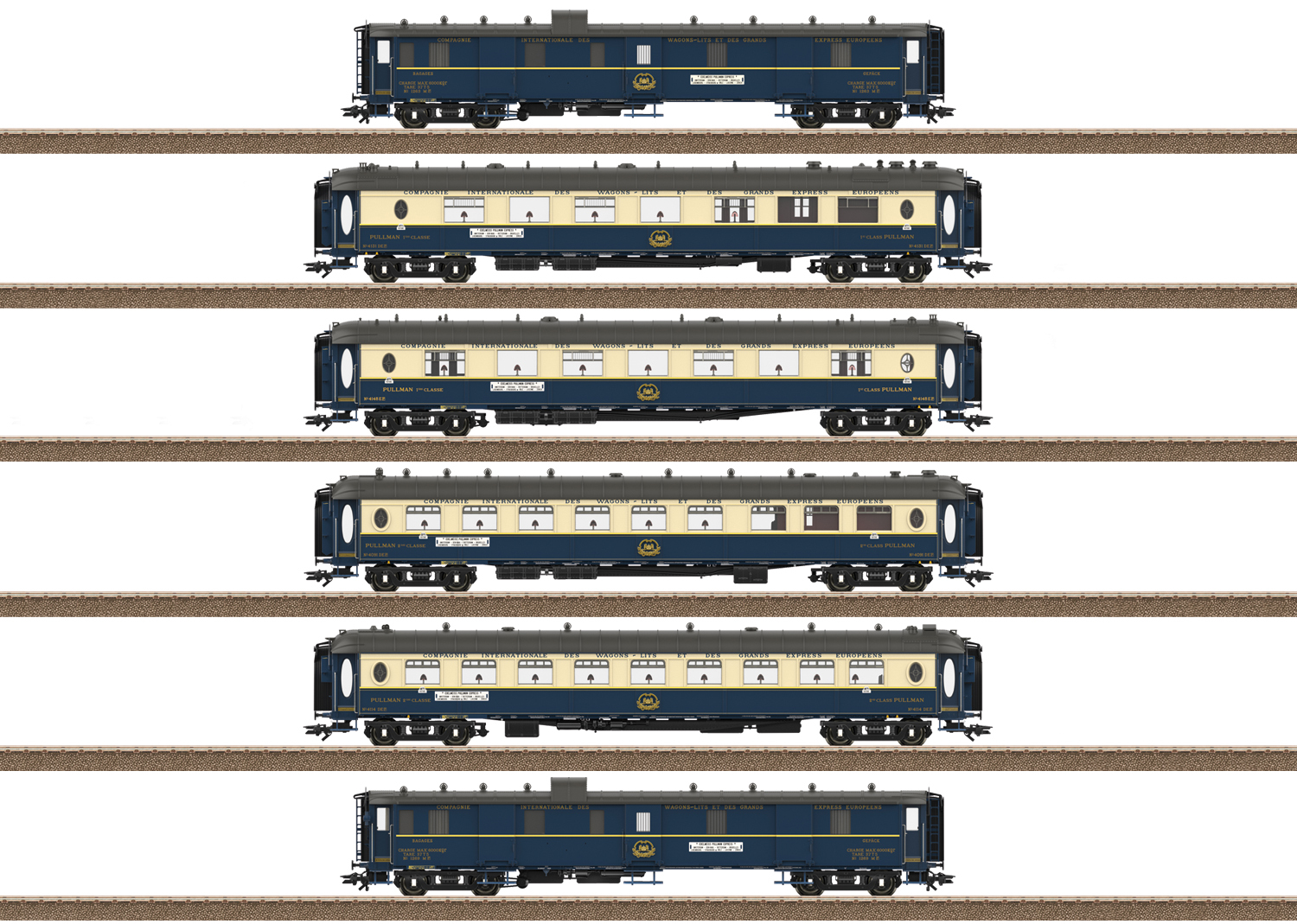 Trix 26470, CIWL Pullmanwagen-Set „Edelweiß“, Ep. II, 6-teilig