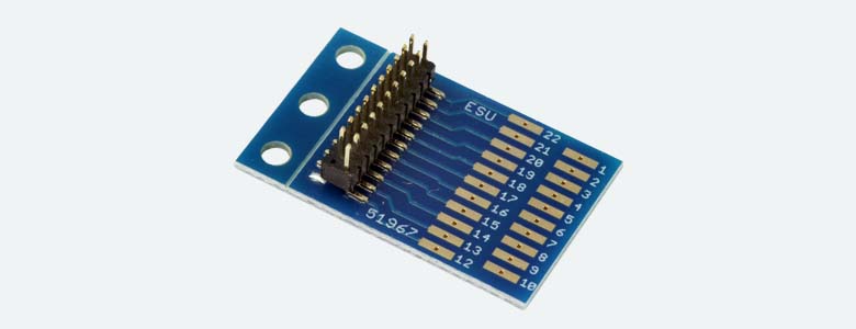 ESU 51967, 21MTC-Adapterplatine (für LokPilot/LokSound V3.0 und V4.0)