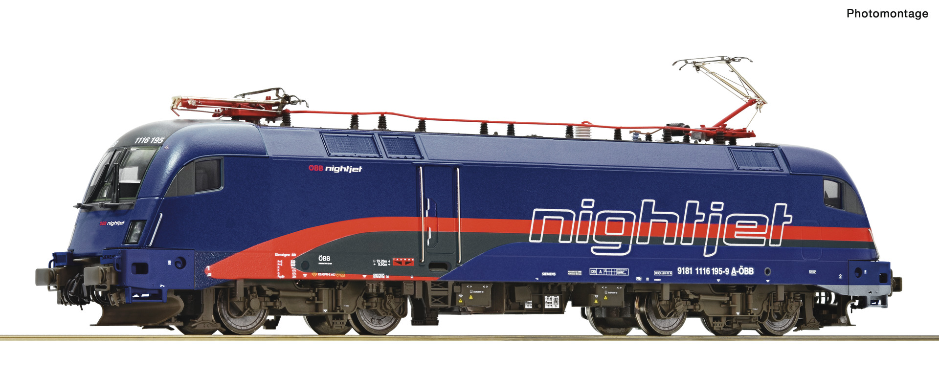 Roco 70496, ÖBB Rh 1116, 195-9, "Nightjet", Ep. VI, DC, digital mit Sound