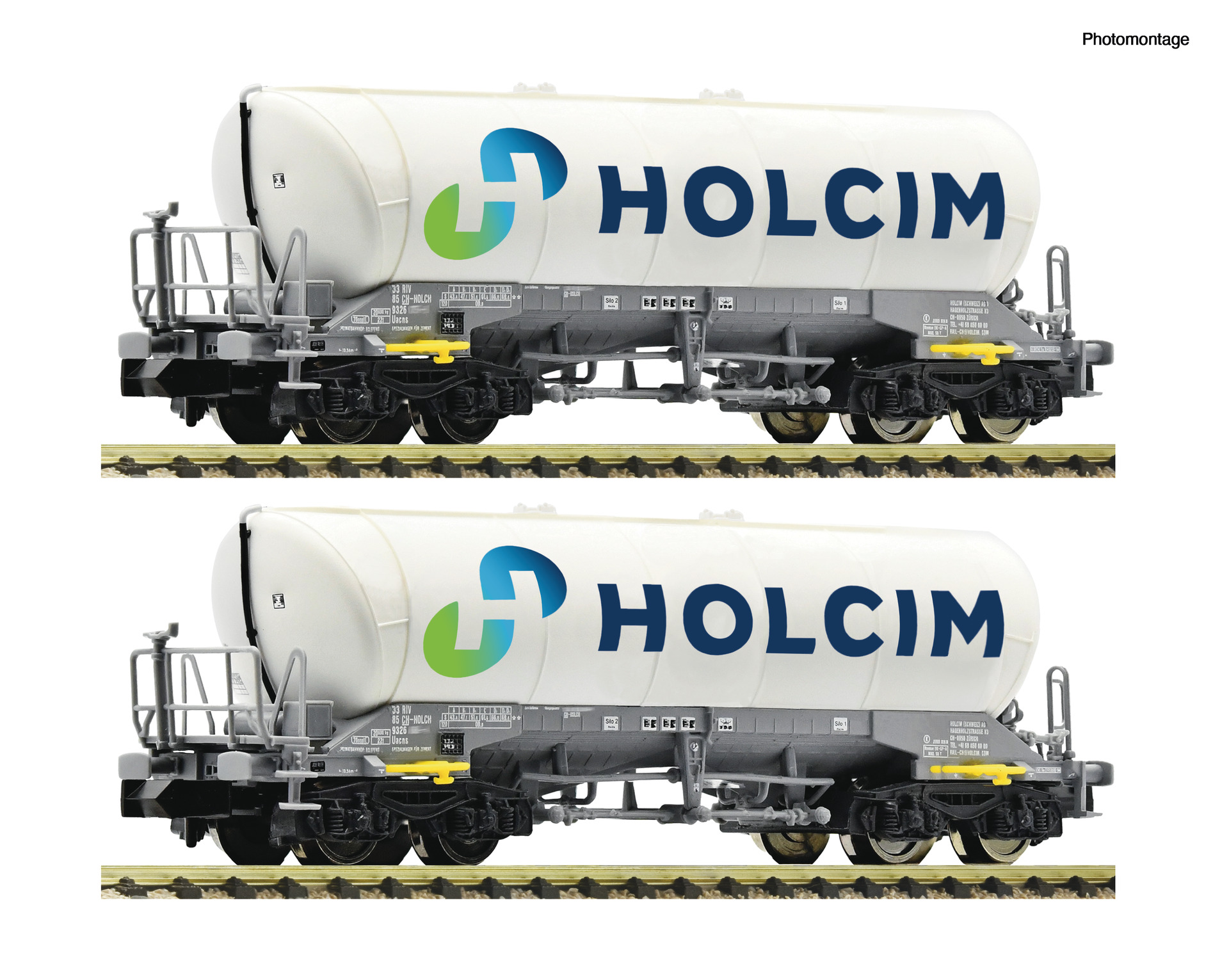 Fleischmann 6660047, Spur N, HOLCIM Silowagen-Set, 2-teilig, Ep. VI