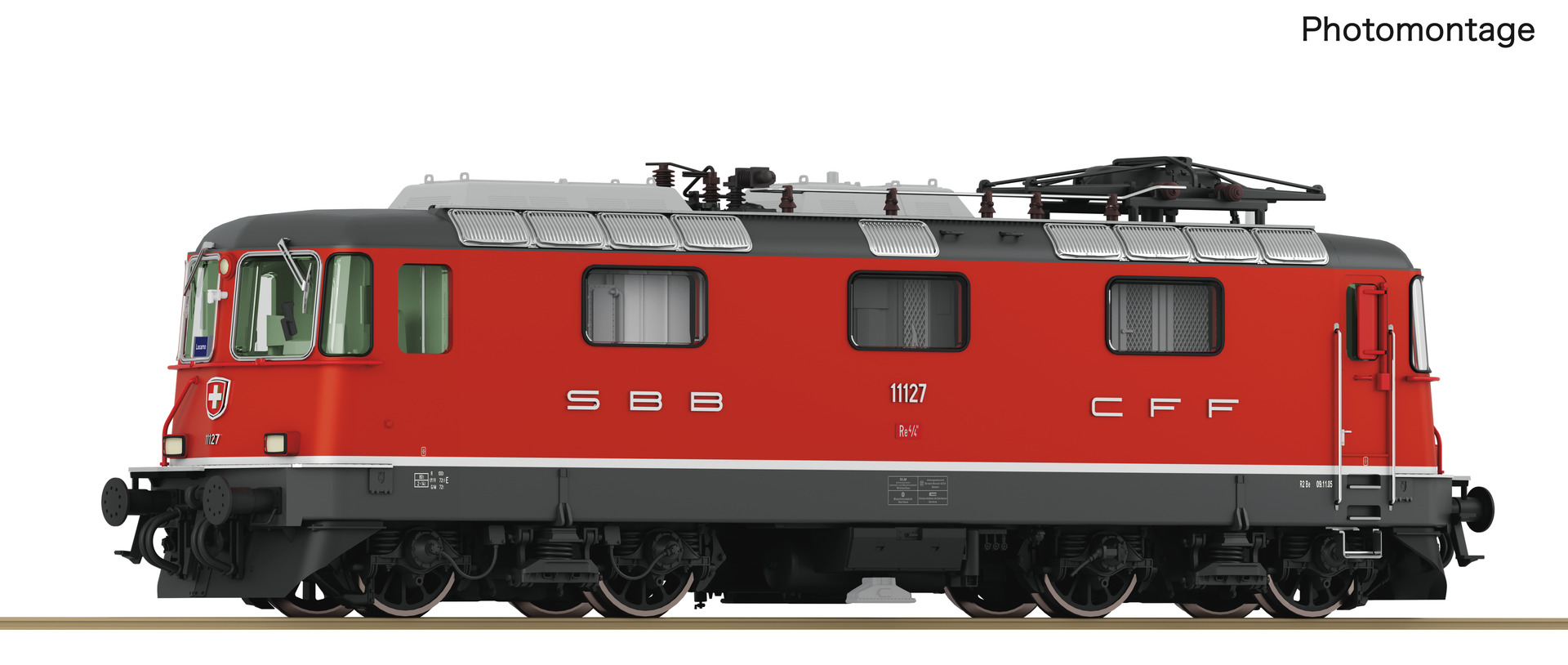 Roco 7520138, SBB Re 4/4 II 11127, Ep. V-VI, rot, AC, digital mit Sound