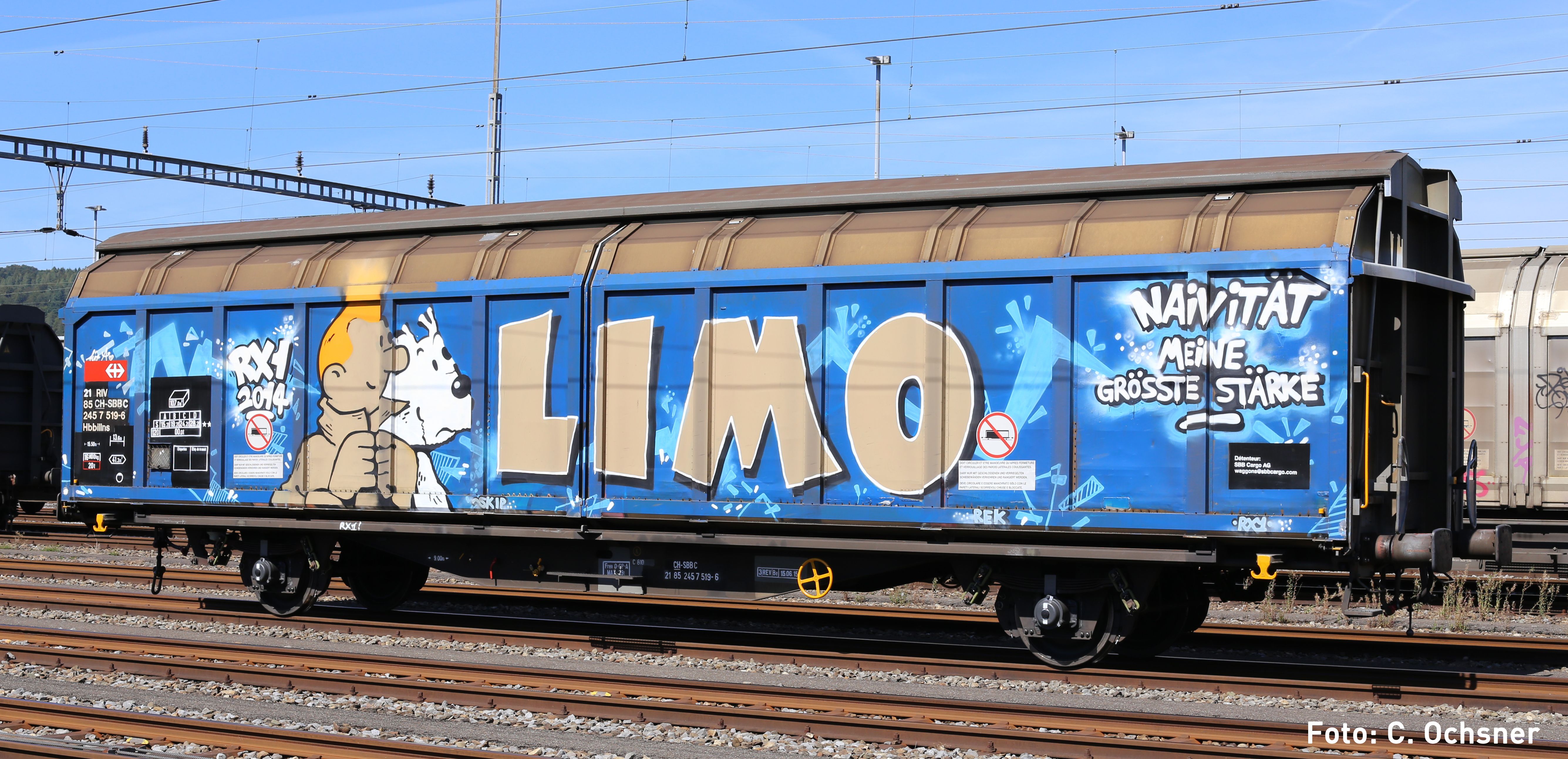 Hobbytrain H24667, Spur N, SBB Schiebewandwagen Hbbillns Graffiti "Limo", Ep. V