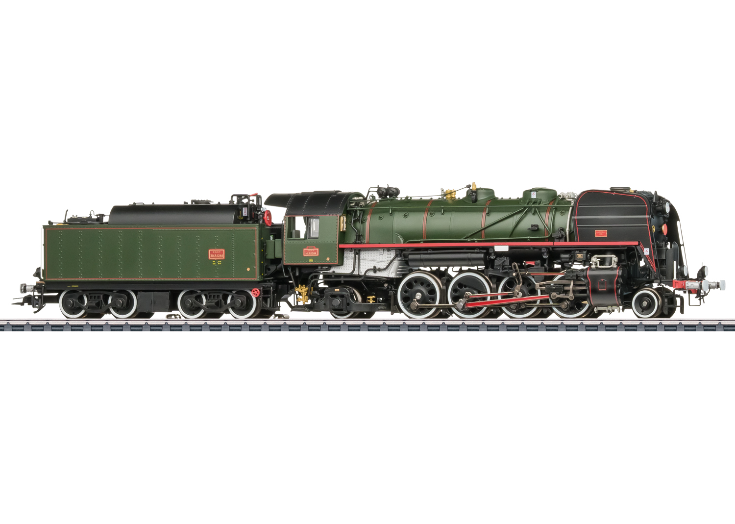 Märklin H0 38141, SNCF Dampflokomotive mit Öl-Tender 141.R.1244, AC, digital, Sound