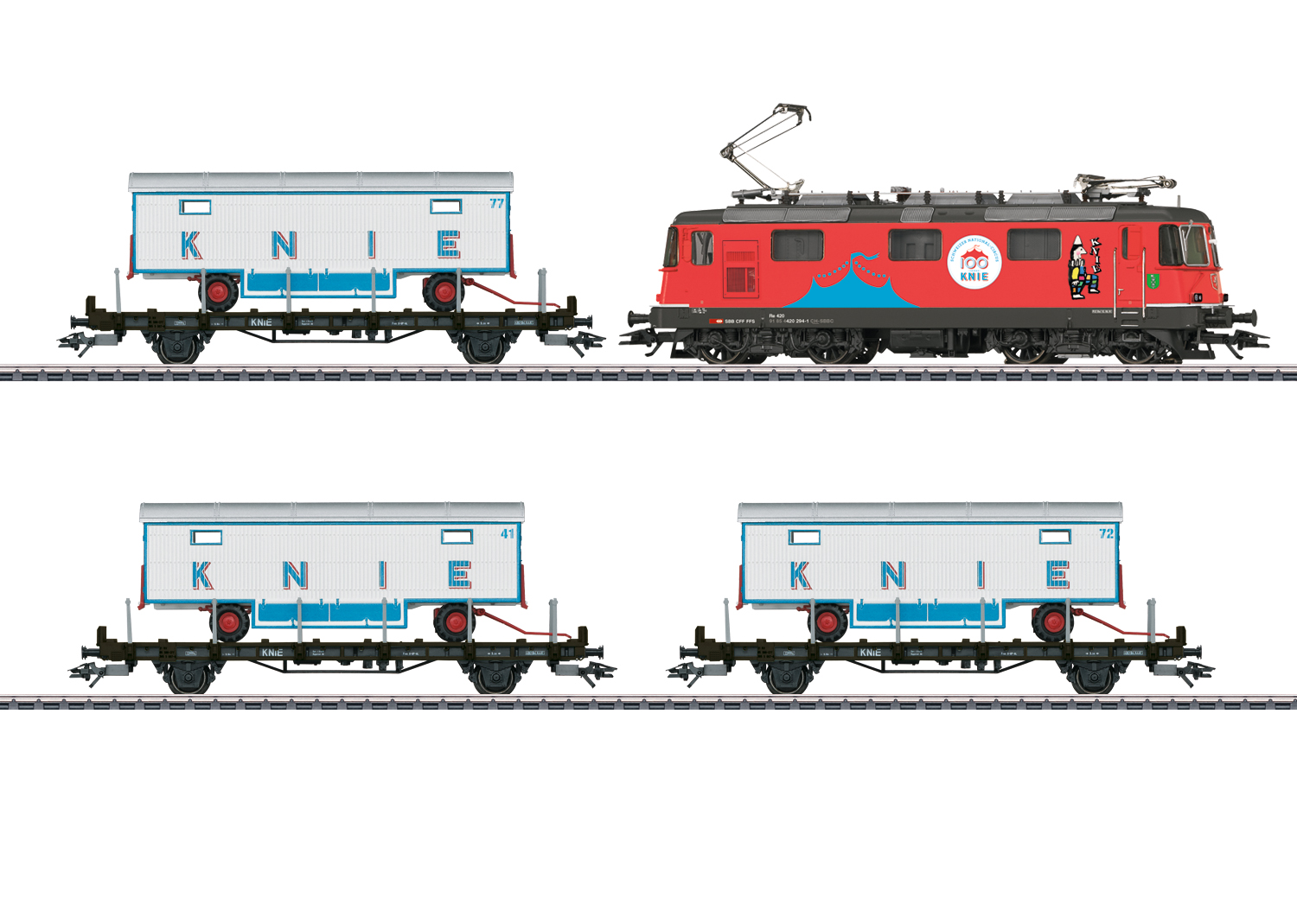 Märklin 26615, SBB Zugpackung "100 Jahre Schweizer National-Circus Knie", 4-teilig, Ep. VI