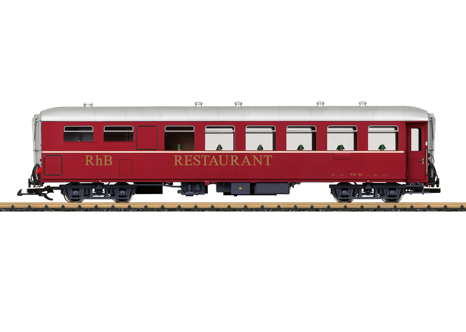 LGB L31528, RhB Speisewagen, WR, Ep. IV, rot
