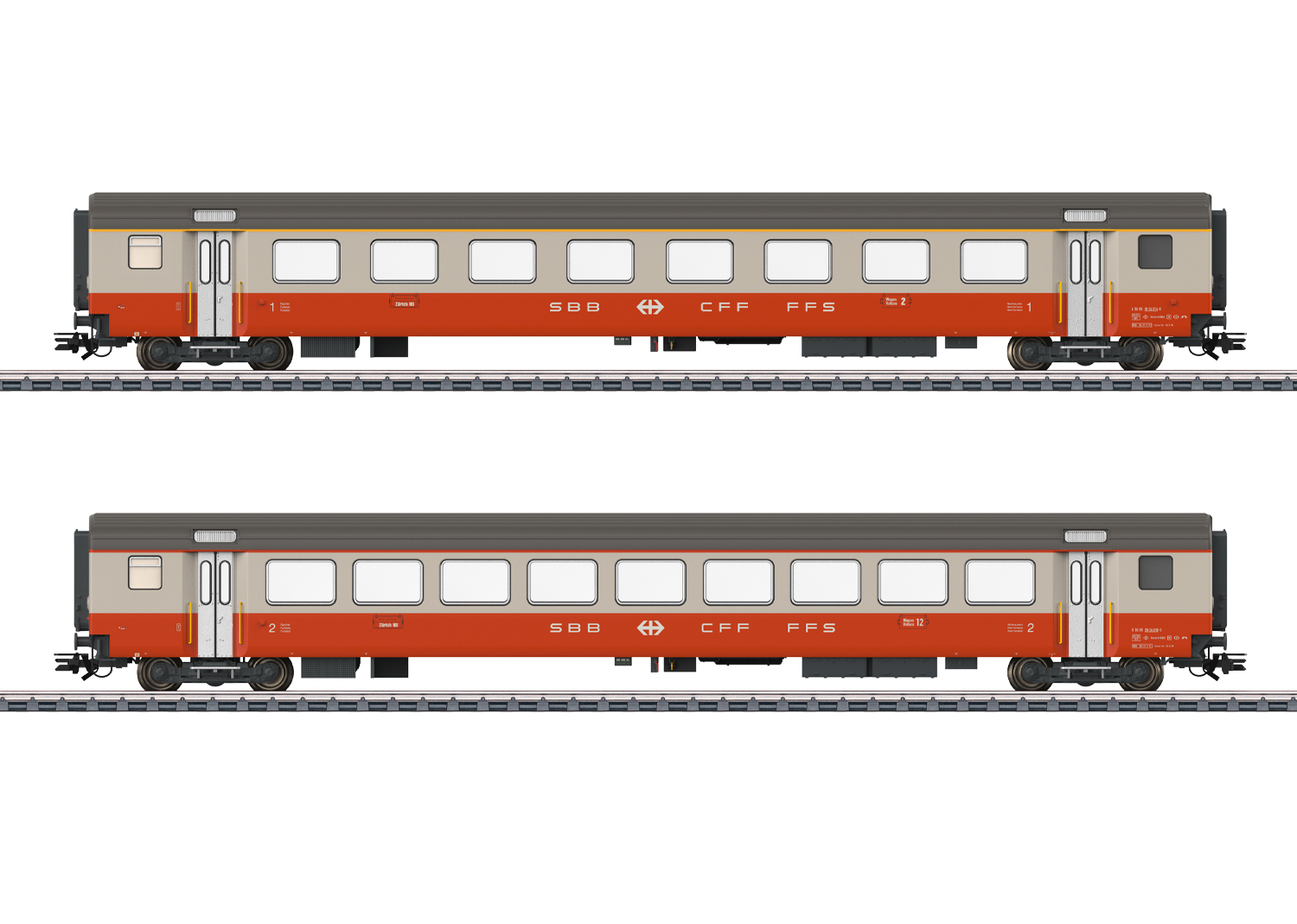 Märklin H0 42191, SBB Personenwagen-Set, "Swiss Express", 2-teilig (A,B), Ep. IV