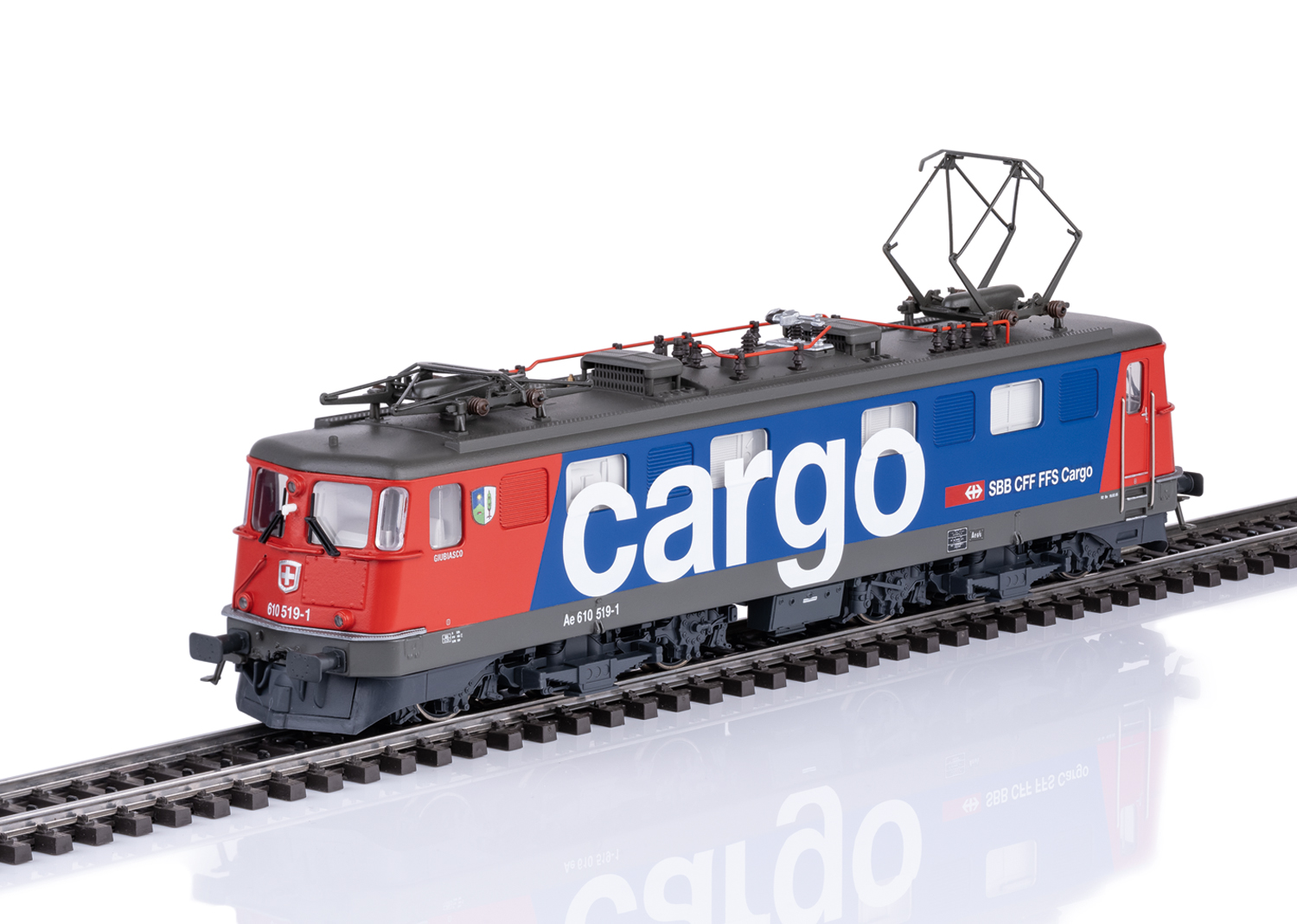Märklin H0 39366, SBB Cargo Ae 610 519-1, „Giubiasco“, Ep. V, AC, digital m. Sound (mfx)