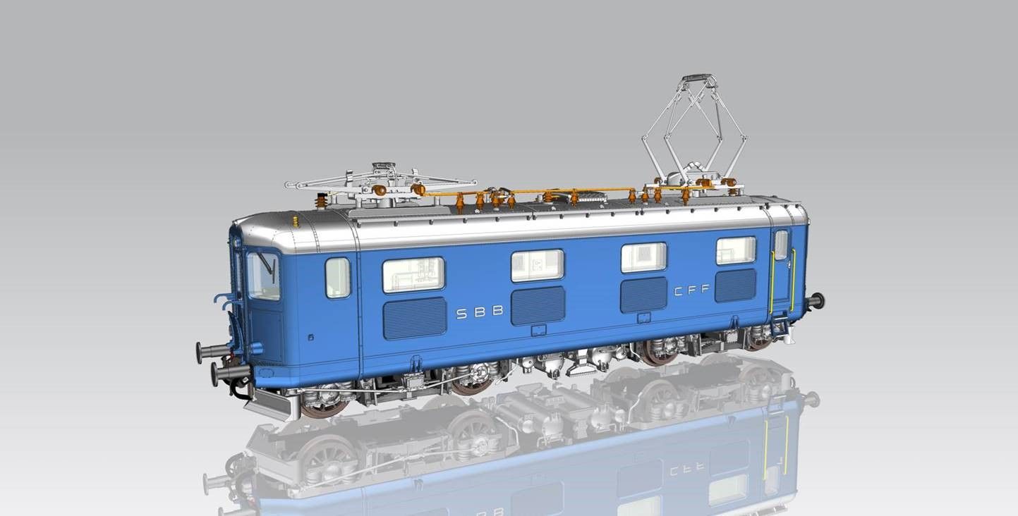 Piko H0 96894, SBB Re 4/4 I, Ep. III, blau, AC, digital mit Sound