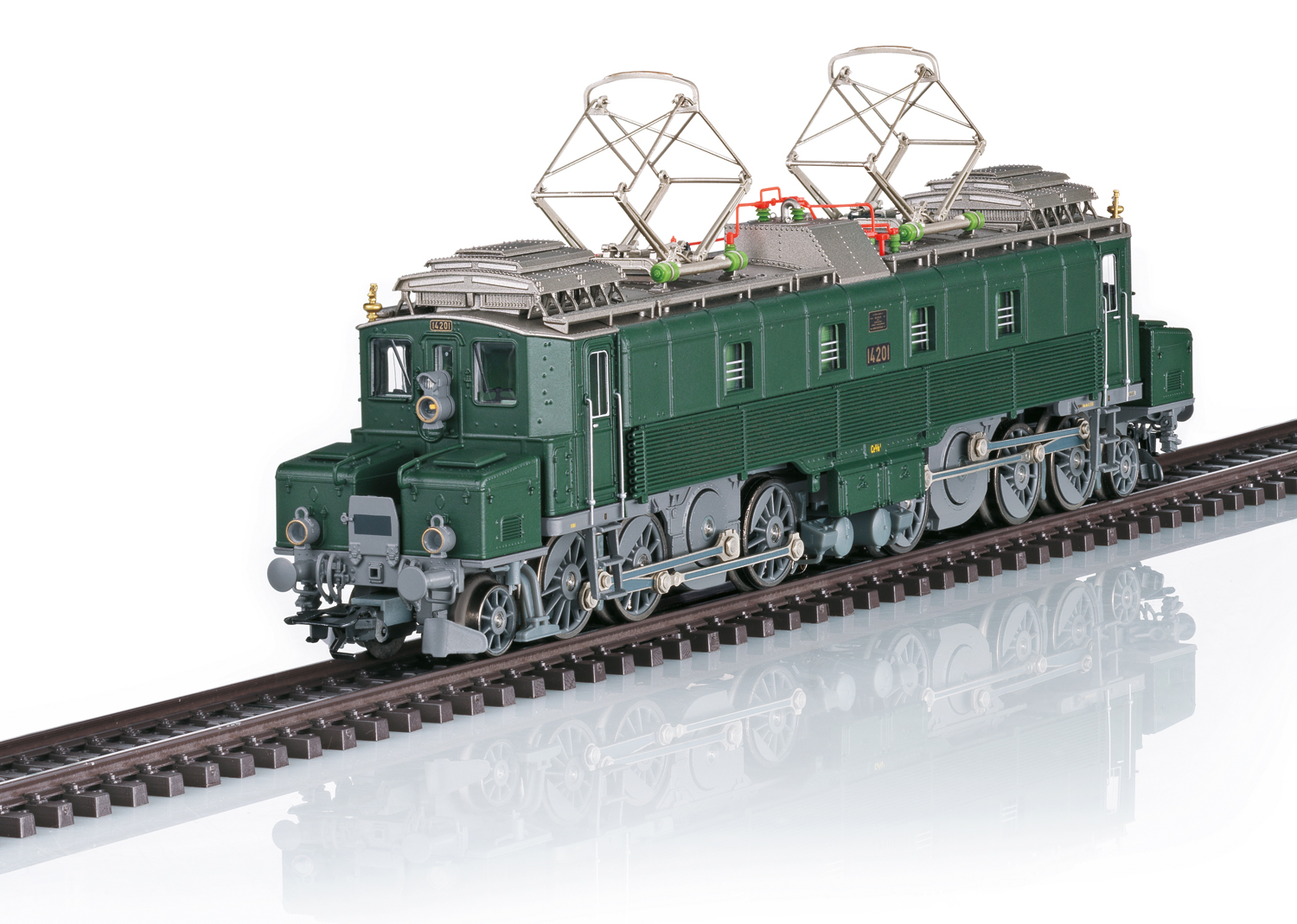 Märklin H0 39521, SBB Ce 6/8 I, „Köfferli“, BNr. 14201, Ep. III, tannengrün, digital m. Sound (mfx)