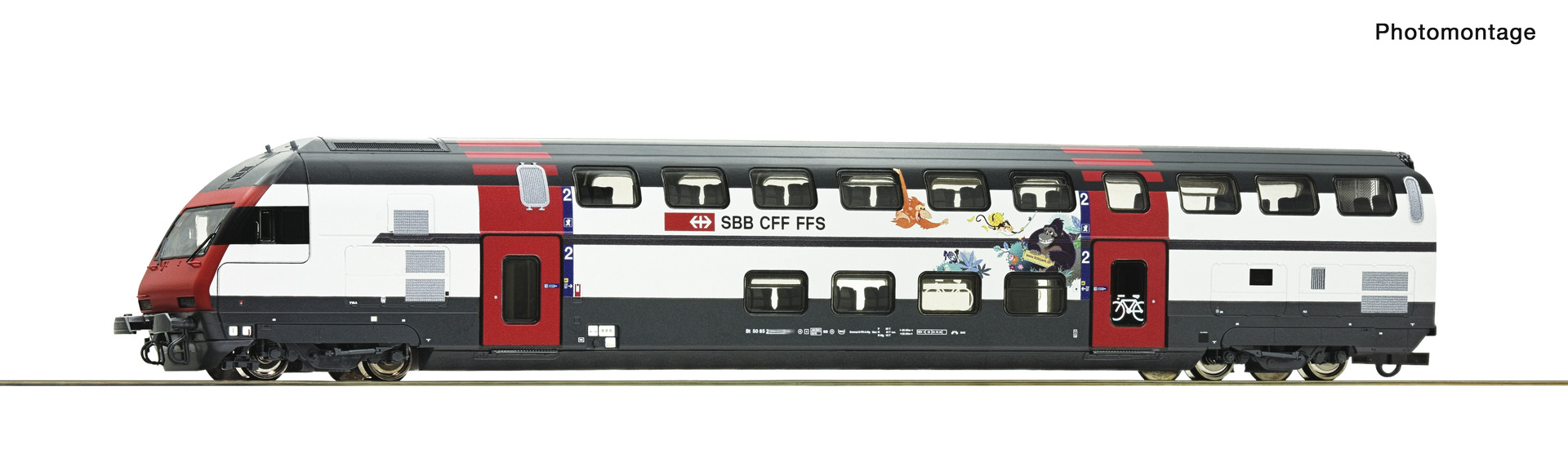 Roco 6210218, SBB "IC 2000" Doppelstock-Steuerwagen, Typ Bt, Ep. V-VI, DC-Version