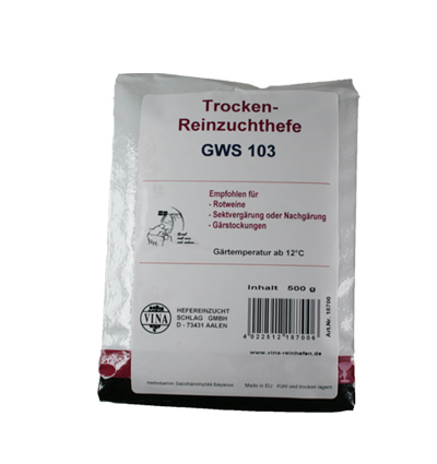 Trockenreinzuchthefe GWS 103 / 500g-Beutel