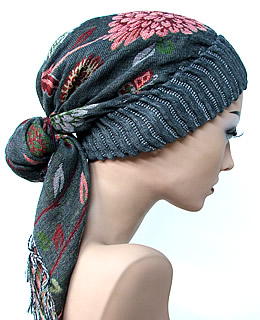 Turban Kappe Mütze Chemoturban Tuch Kopftuch Kopfbedeckung bei Haarausfall Chemo Alopezia Glatze