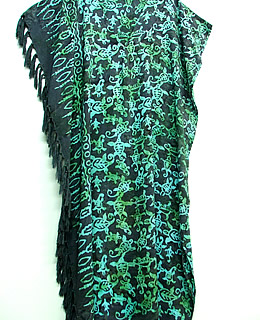 Kaftan Strandkleid Batik Bali Kleid bei Chemotherapie