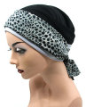 Dekoschal für Turbane Mützen Kopfbedeckungen bei Haarverlust durch Chemo Alopecie Chemotherapie Glat