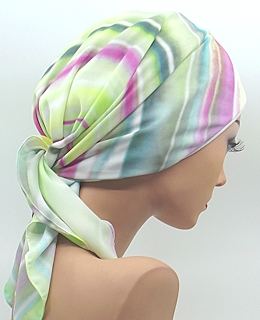 Chemokopftuch Chemoturban Tücher Kopftuch Kopfbedeckung bei Haarausfall Chemo Alopezia Glatze