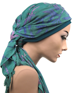 Turban für Chemopatientin Chemoturban Damen Kopftuch Tücher Kopfbedeckung bei Haarausfall Chemo