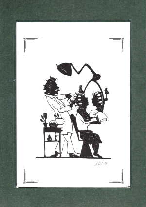 Friseur (Klappkarte DIN A5)