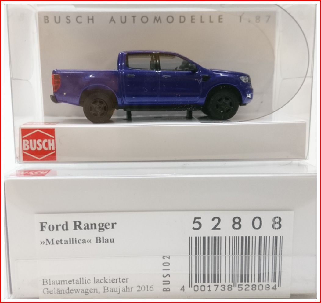 Busch Ford Ranger Blau met.