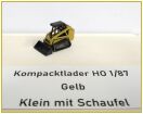 Kompacktlader Gelb klein mit Schaufel