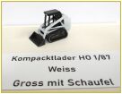 Kompacktlader Weiss gross mit Schaufel