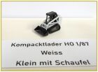 Kompacktlader Weiss klein mit Schaufel