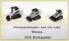 Kompacktlader Set Weiss mit Schaufel