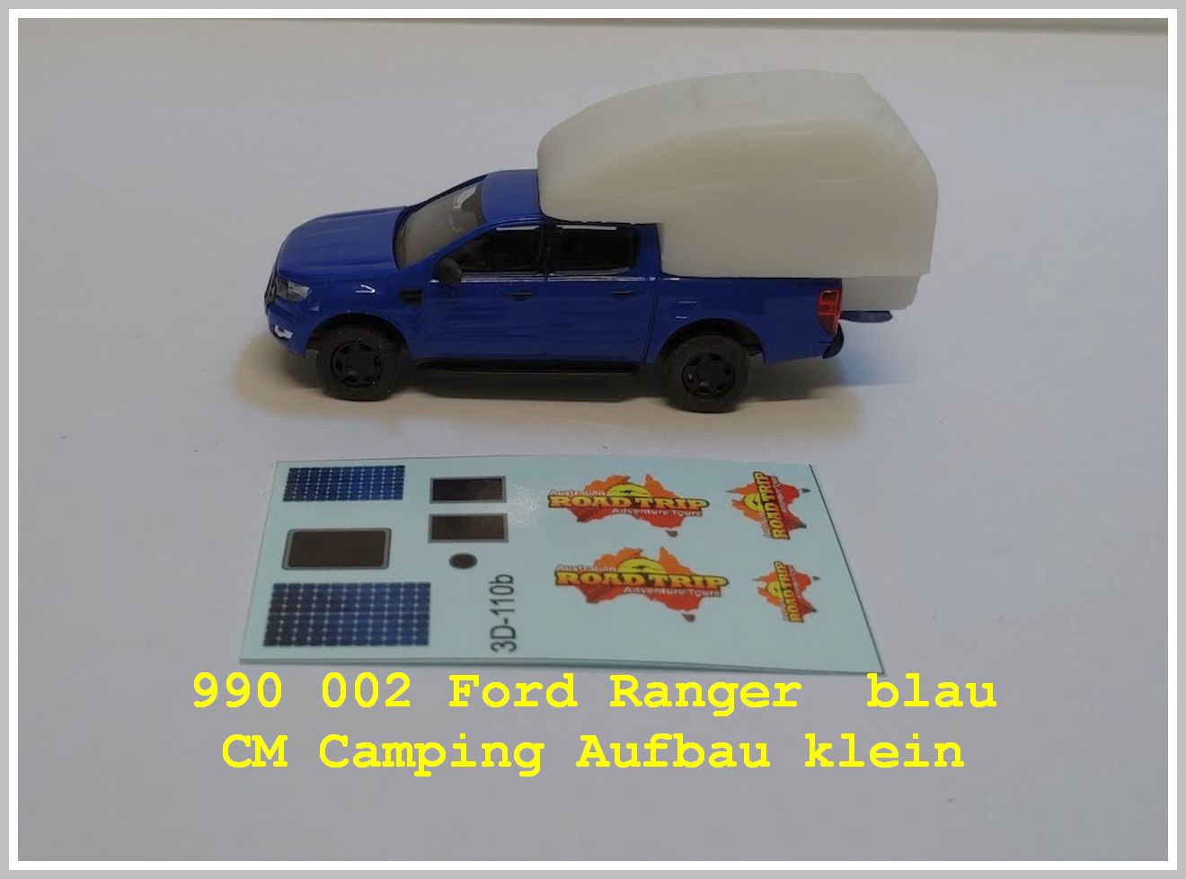 Ford Ranger blau mit Camperaufbau klein