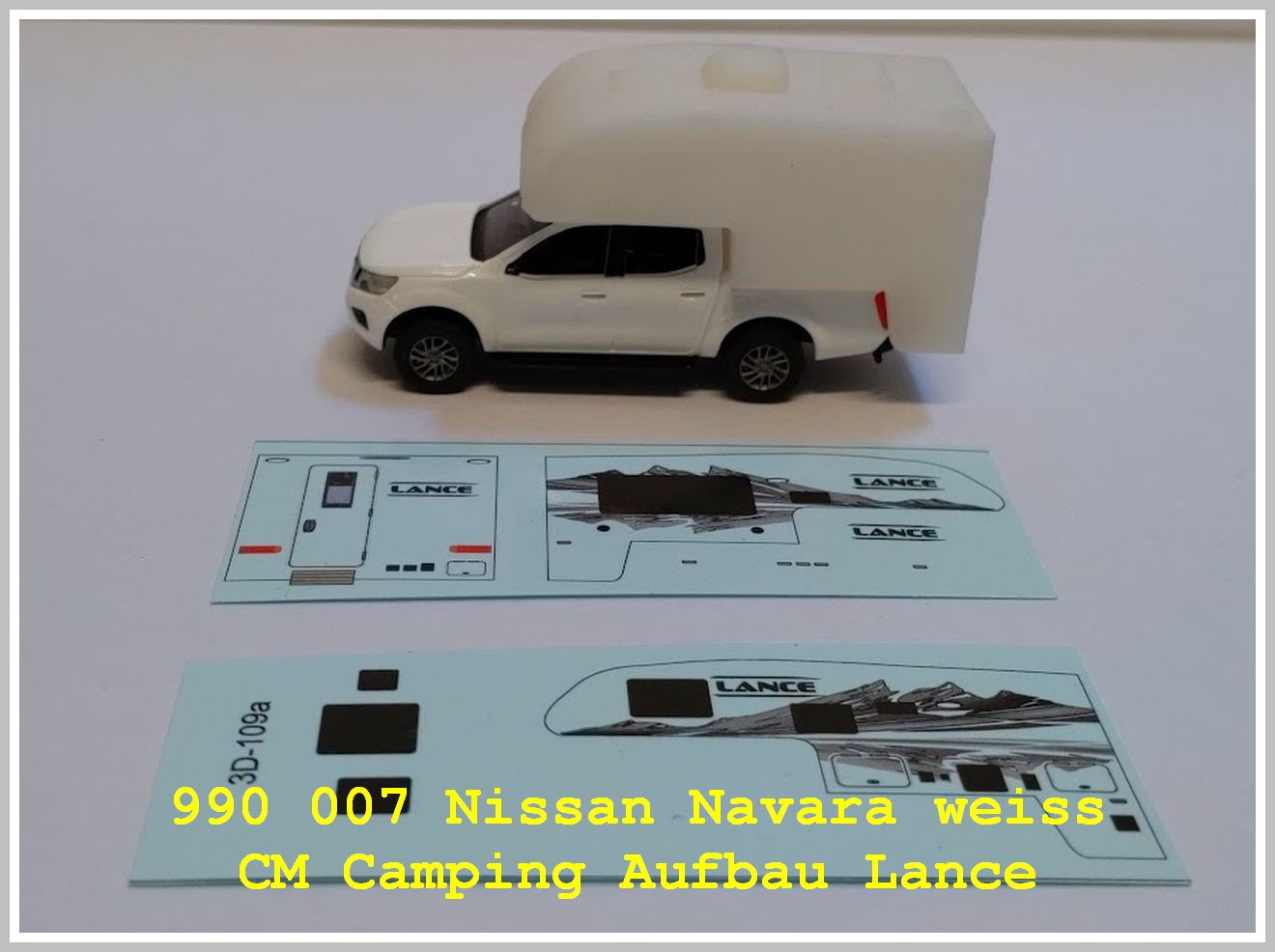 Nissan Navara weiss mit Camperaufbau Lance