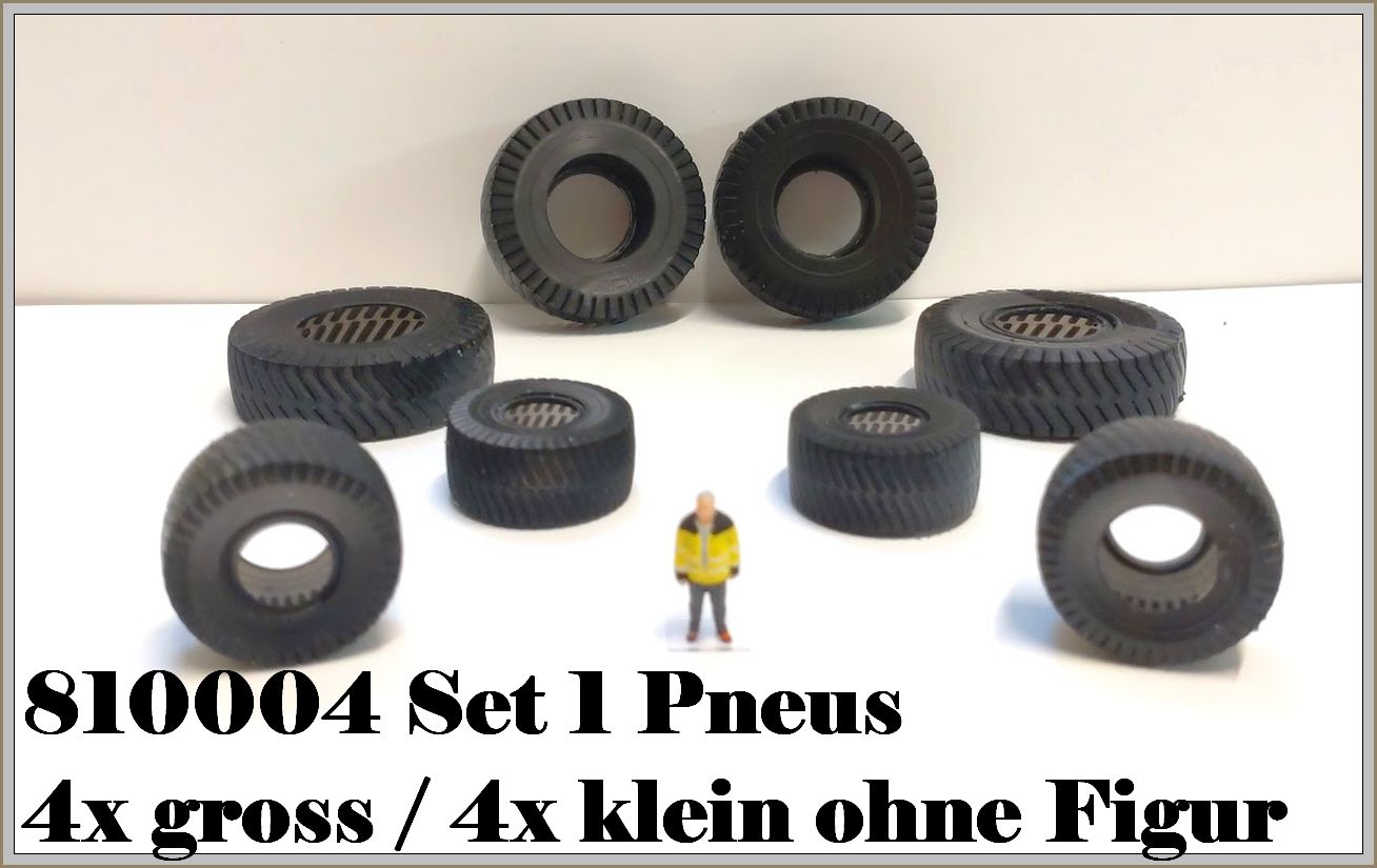 Pneu Set Ladegut 4x gross 4x klein ohne Figur