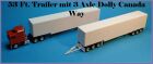 2 x 53 FT trailers with 3 axle Dolly uni
