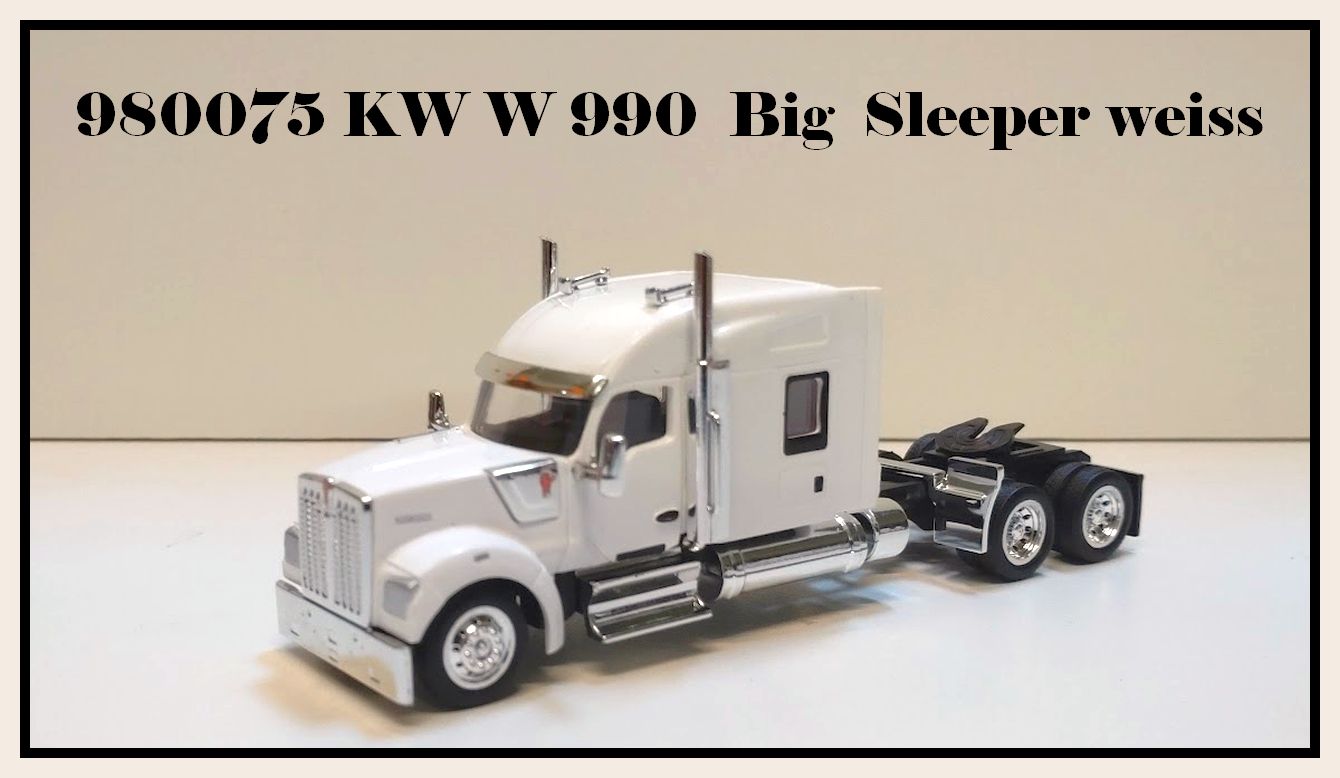 HO Logistic Replicas Kenworth W 990 weiss