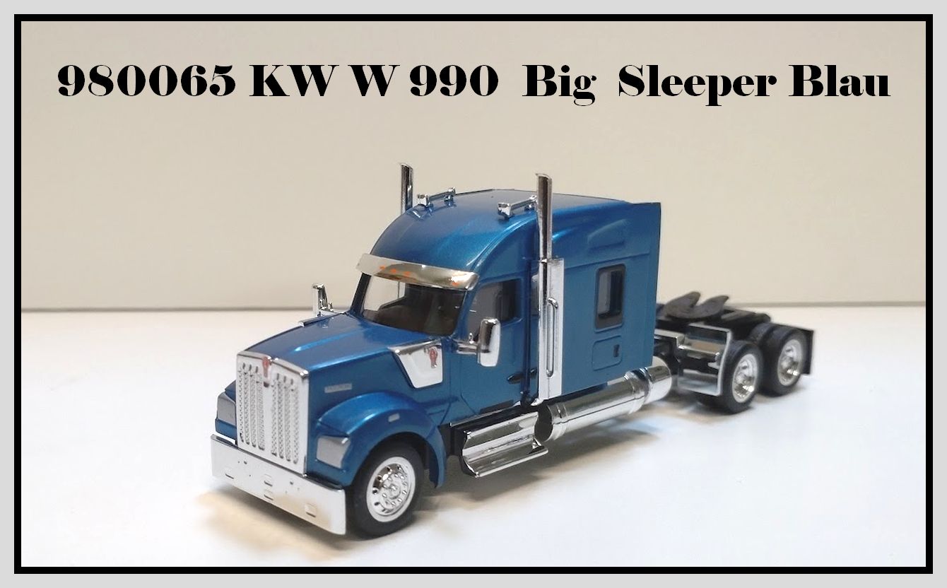 HO Logistic Replicas Kenworth W 990 Blau