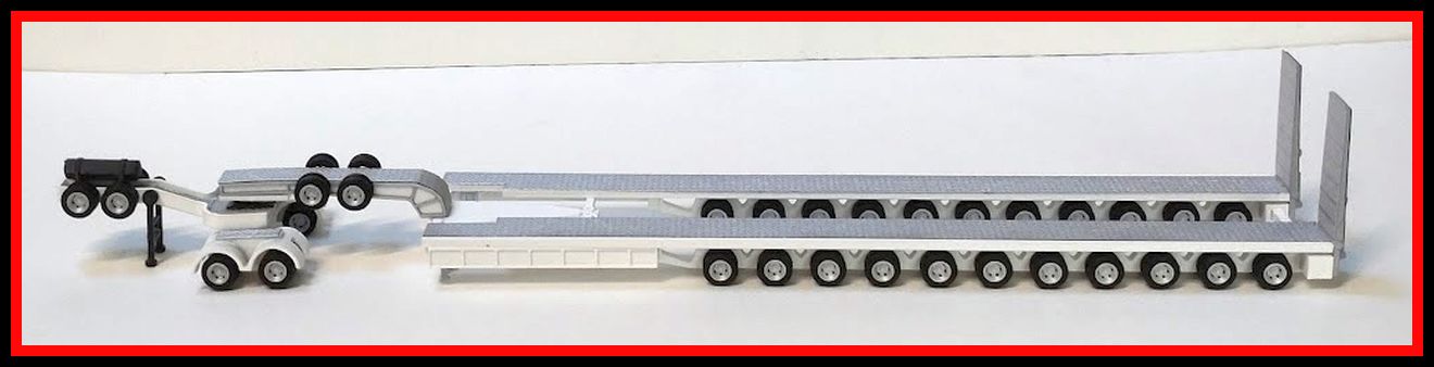 PTS11 Axle Low Bed Trailer Kit uni weiss