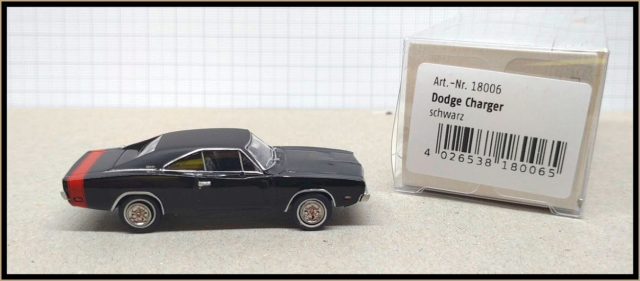 Brekina Dodger Charger  schwarz