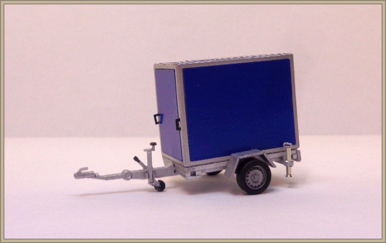 PTS/ AM  1 Achs Logistik Anhänger Blau