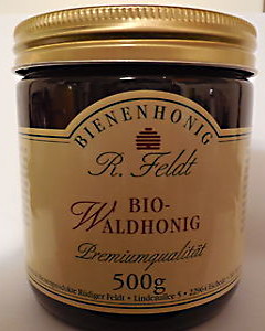 Bio-Waldhonig, reiner Bienenhonig im Glas 500g