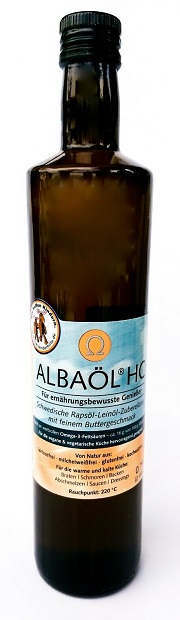 Alba-Öl, original Albaöl HC®  HealthCare, cholesterinfreies diätisches Rapsöl 750ml oder 2,25L