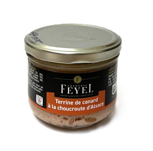 Ententerrine mit Sauerkraut aus Frankreich, ein Gourmetprodukt mit Tradition, 180g