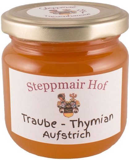 Traube-Thymian-Gelee vom Allgäuer Bauernhof Steppmair, 200g